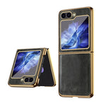Custodia per telefono in PU con texture Crazy Horse per Samsung Galaxy Z Fold5 e