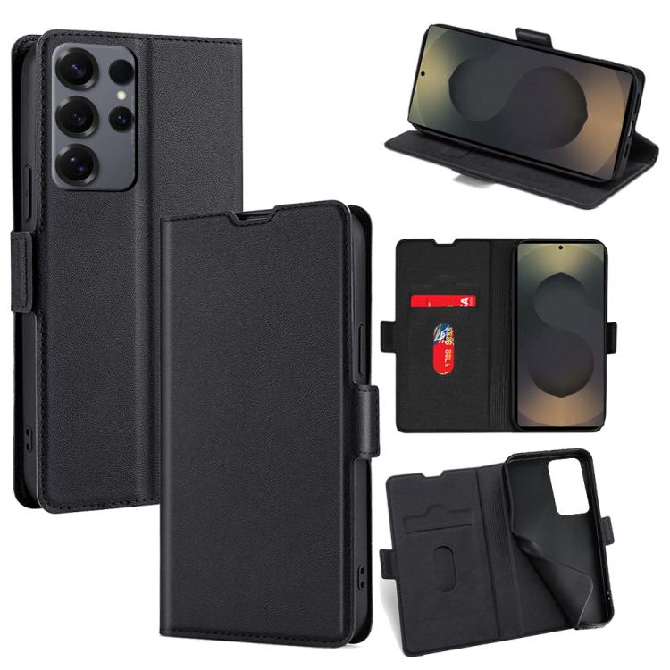 Custodia in pelle ultrasottile con fibbia laterale per Samsung Galaxy S26+ 5G