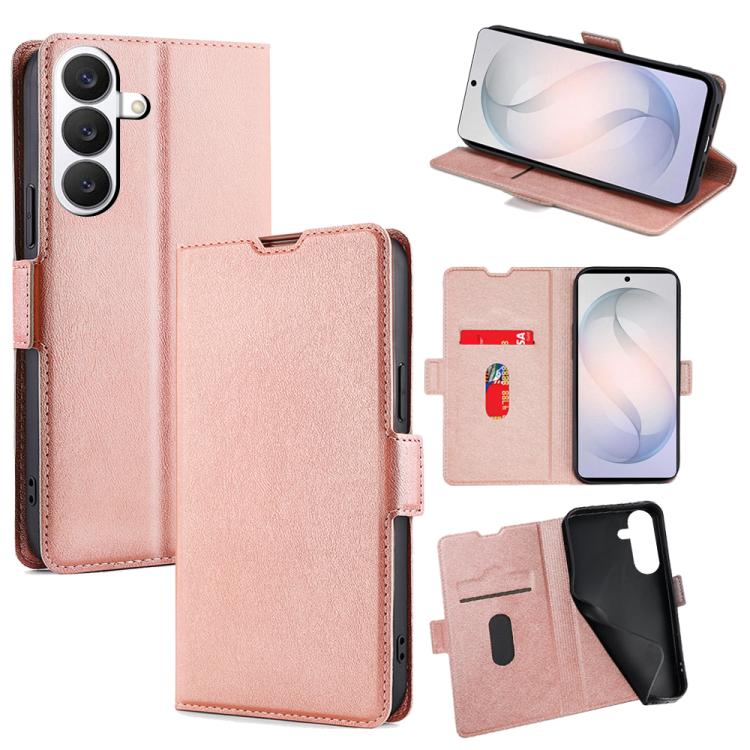 Custodia in pelle ultrasottile con fibbia laterale per Samsung Galaxy S26+ 5G