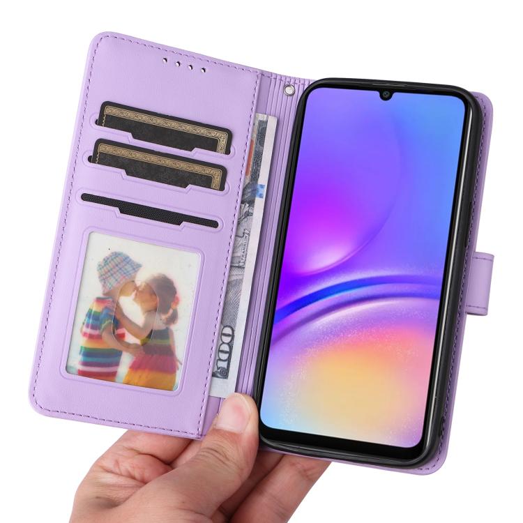 Custodia in vera pelle con supporto per Galaxy A06 4G
