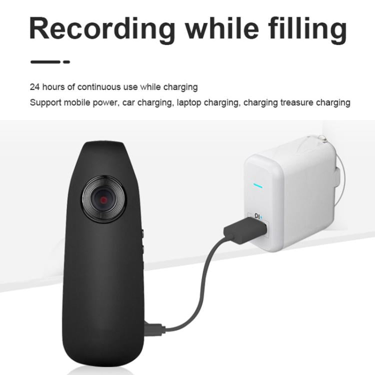 Videoregistratore HD 1080P portatile con clip posteriore