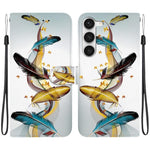 Custodia in pelle con disegno colorato per Samsung Galaxy S23 5G
