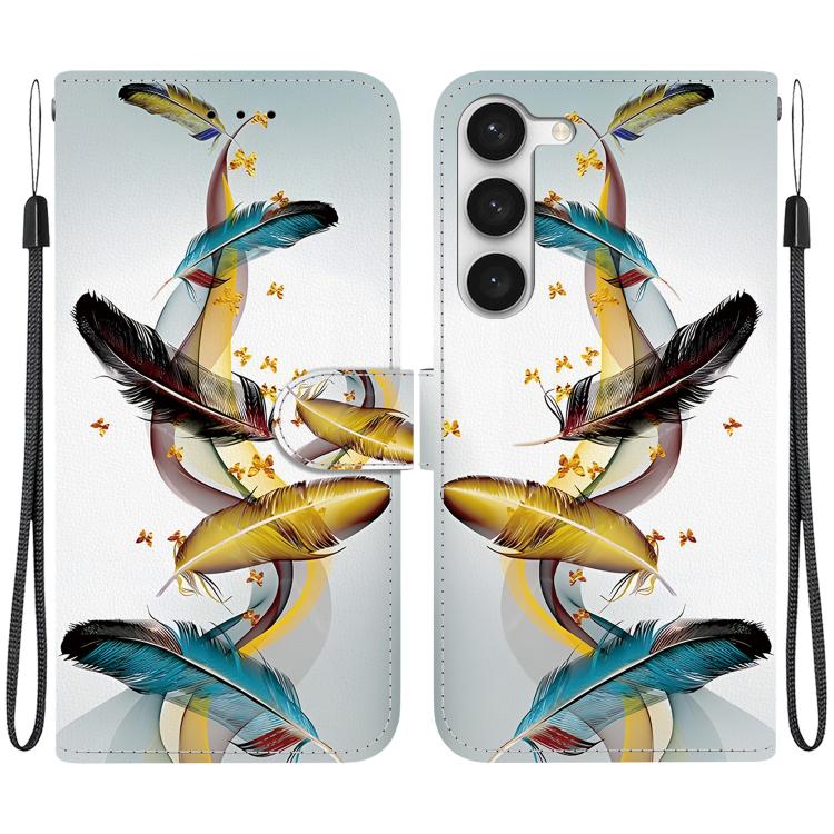 Custodia in pelle con disegno colorato per Samsung Galaxy S23 5G