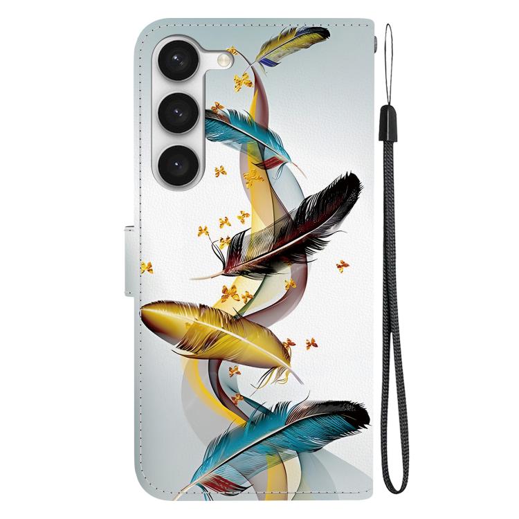 Custodia in pelle con disegno colorato per Samsung Galaxy S23 5G