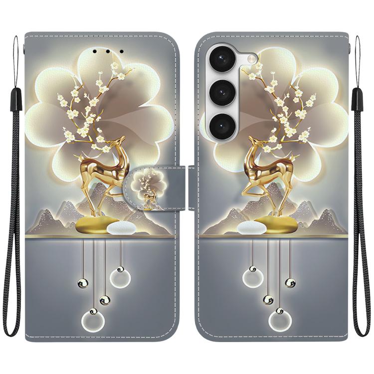 Custodia in pelle con disegno colorato per Samsung Galaxy S23 5G