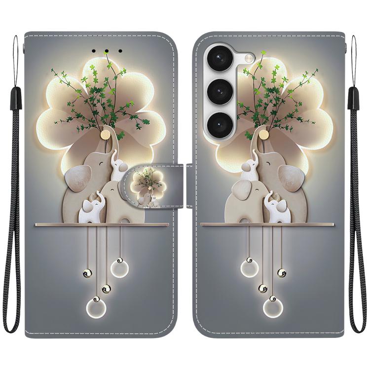 Custodia in pelle con disegno colorato per Samsung Galaxy S23 5G