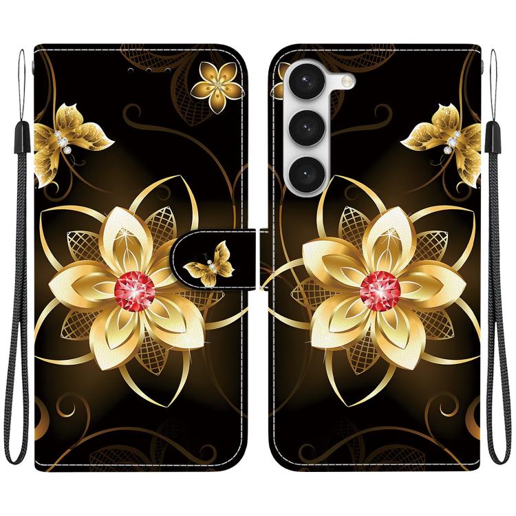 Custodia in pelle con disegno colorato per Samsung Galaxy S23 5G