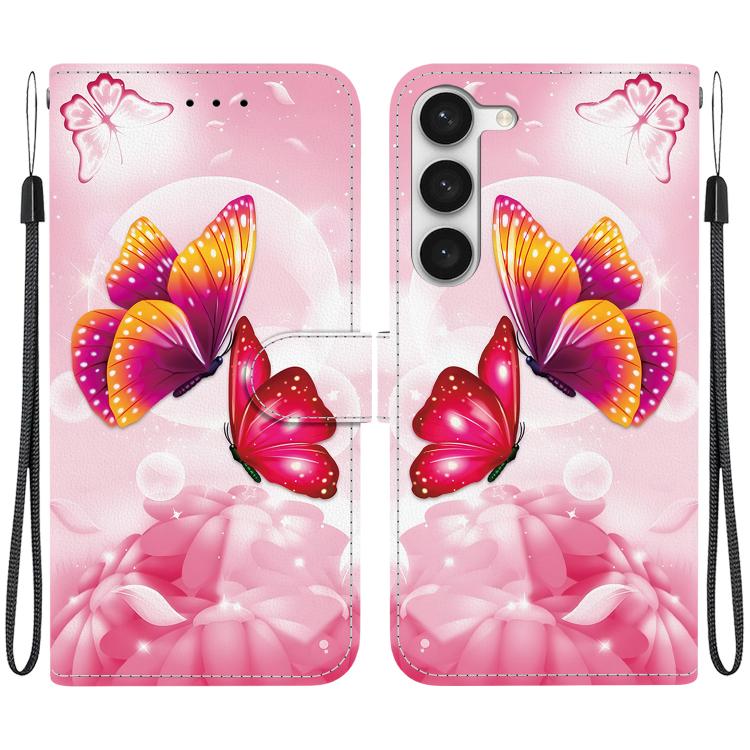 Custodia in pelle con disegno colorato per Samsung Galaxy S23 5G