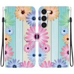 Custodia in pelle con disegno colorato per Samsung Galaxy S23 5G