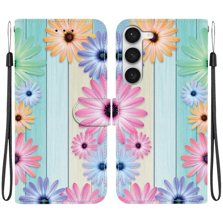 Custodia in pelle con disegno colorato per Samsung Galaxy S23 5G