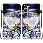Custodia in pelle con disegno colorato per Samsung Galaxy S23 5G