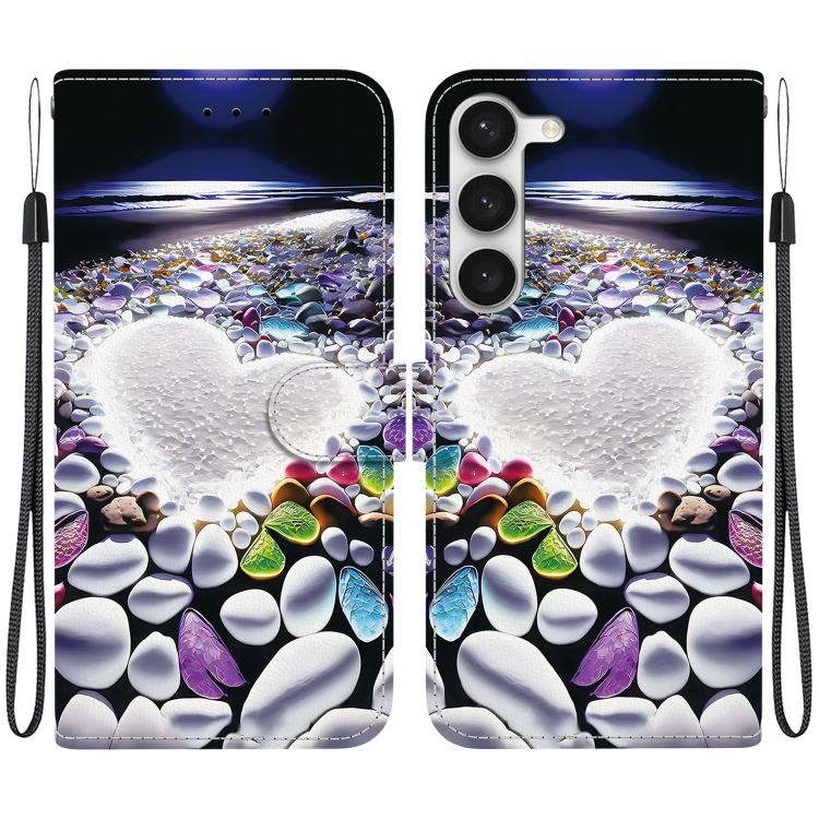 Custodia in pelle con disegno colorato per Samsung Galaxy S23 5G
