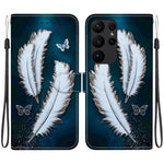Custodia in pelle con disegno colorato e texture cristallo per Samsung Galaxy