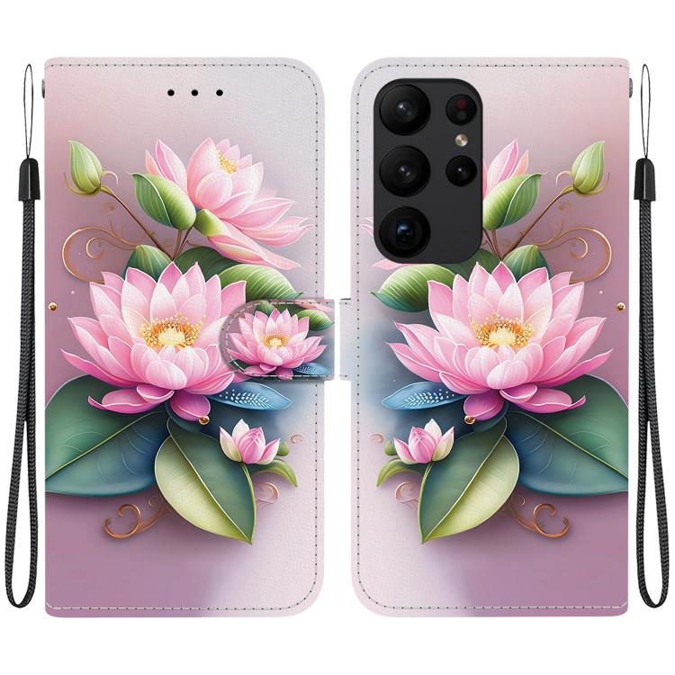 Custodia in pelle con disegno colorato e texture cristallo per Samsung Galaxy