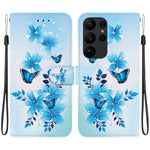 Custodia in pelle con disegno colorato e texture cristallo per Samsung Galaxy