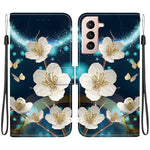 Custodia in pelle con disegno colorato e texture cristallo per Samsung Galaxy