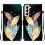 Custodia in pelle con disegno colorato e texture cristallo per Samsung Galaxy