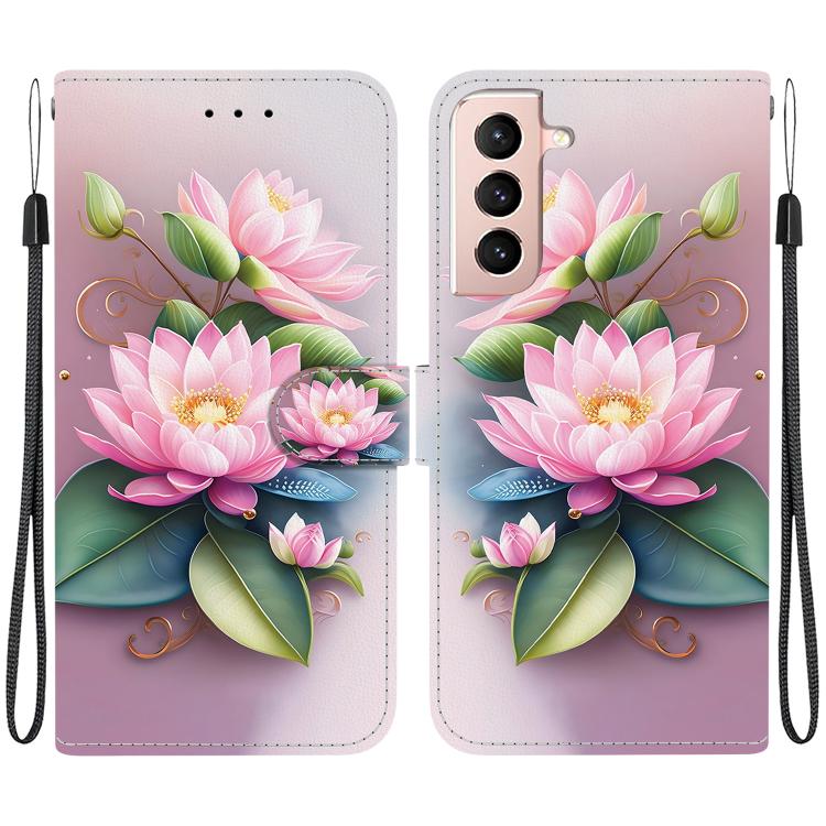 Custodia in pelle con disegno colorato e texture cristallo per Samsung Galaxy