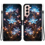Custodia in pelle con disegno colorato e texture cristallo per Samsung Galaxy