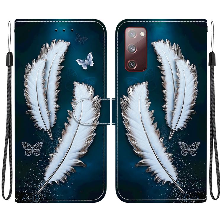 Custodia in pelle con disegno colorato e texture di cristallo per Samsung Galaxy