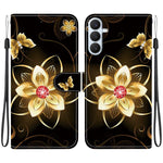 Custodia in pelle con disegno colorato e texture cristallo per Samsung Galaxy