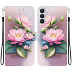 Custodia in pelle con disegno colorato e texture cristallo per Samsung Galaxy