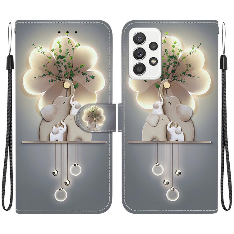 Custodia in pelle con disegno colorato per Samsung Galaxy A52 4G/5G