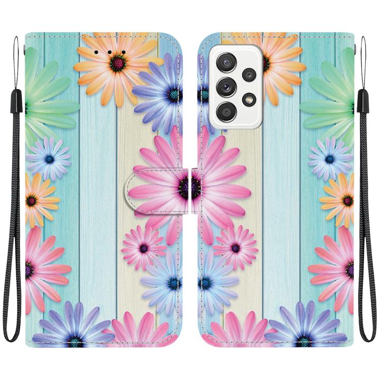 Custodia in pelle con disegno colorato per Samsung Galaxy A52 4G/5G
