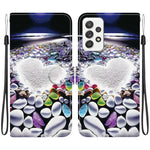 Custodia in pelle con disegno colorato per Samsung Galaxy A52 4G/5G