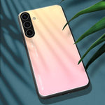 Custodia per telefono in vetro con colori sfumati per Samsung Galaxy S25, S25+ e
