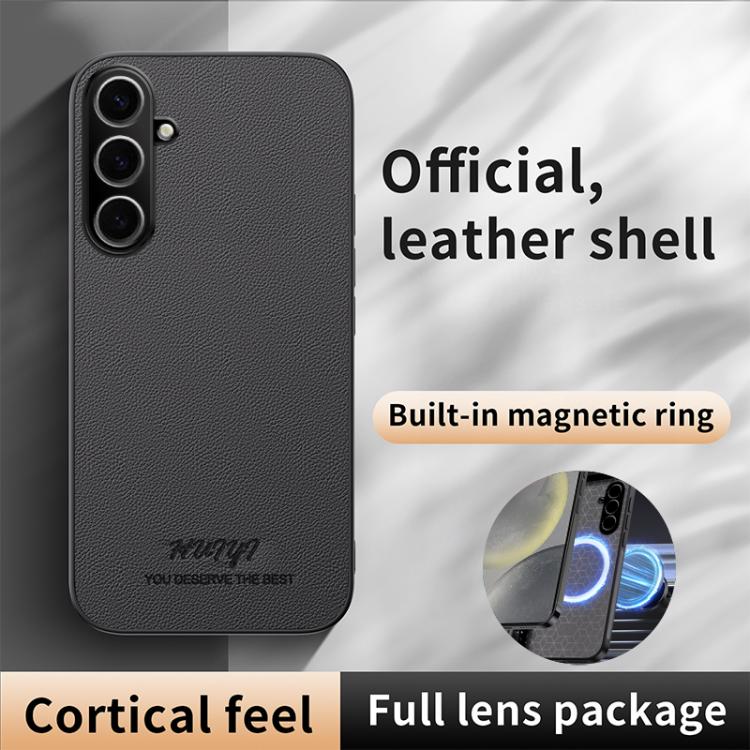 Custodia magnetica in pelle per Galaxy S25 FE 5G, Samsung Galaxy S25 Edge 5G