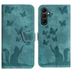 Custodia per telefono in pelle con stampa a farfalla e gatto, For Samsung Galaxy A36 5G