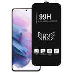 Pellicola vetro temperato schermo intero con arco in alluminio per Samsung