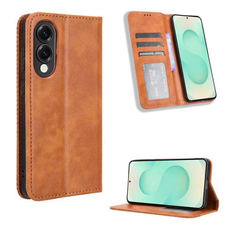 Custodia in pelle con fibbia magnetica per Samsung Galaxy S25+, S25 Ultra e S24