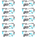 Set adesivi dissipatore e cuscinetti FPC per iPhone 16 e 17 - immagine 7
