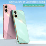 Custodia TPU elettroplaccata 6D con bordo dritto per Samsung Galaxy A56, A26 e