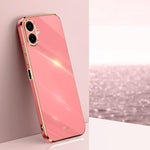 Custodia TPU elettroplaccata 6D con bordo dritto per Samsung Galaxy A56, A26 e