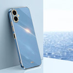 Custodia TPU elettroplaccata 6D con bordo dritto per Samsung Galaxy A56, A26 e
