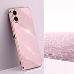 Custodia TPU elettroplaccata 6D con bordo dritto per Samsung Galaxy A56, A26 e