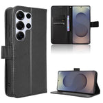 Custodia in pelle con trama a diamante per Samsung Galaxy S24 FE 5G