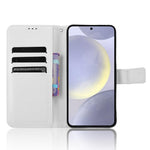 Custodia in pelle con trama a diamante per Samsung Galaxy S24 FE 5G