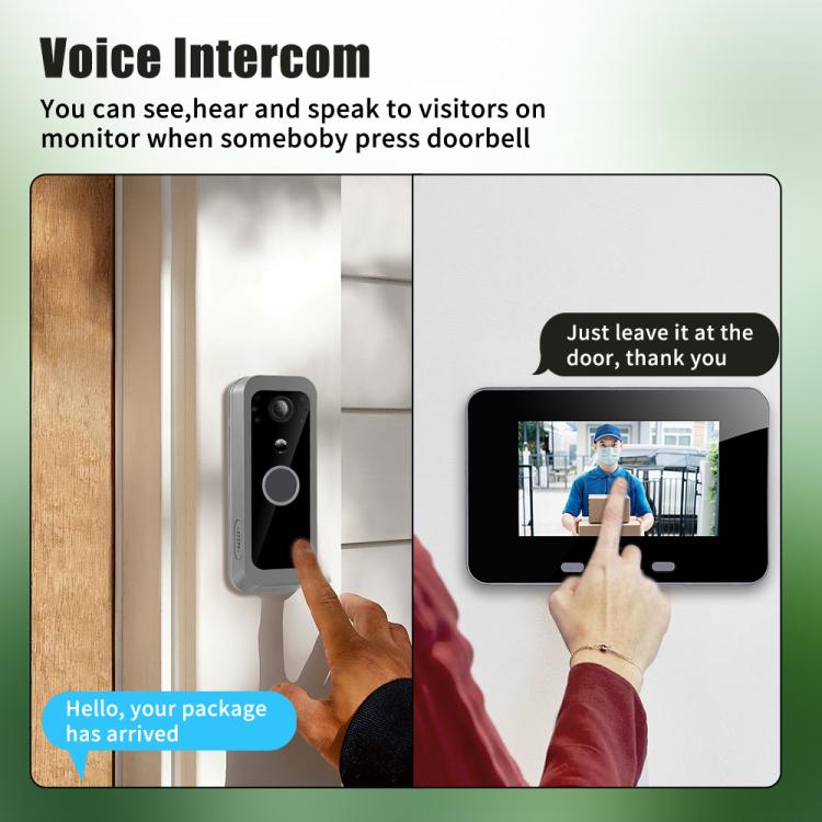 Videocitofono SY-30 4 pollici con visione notturna e PIR