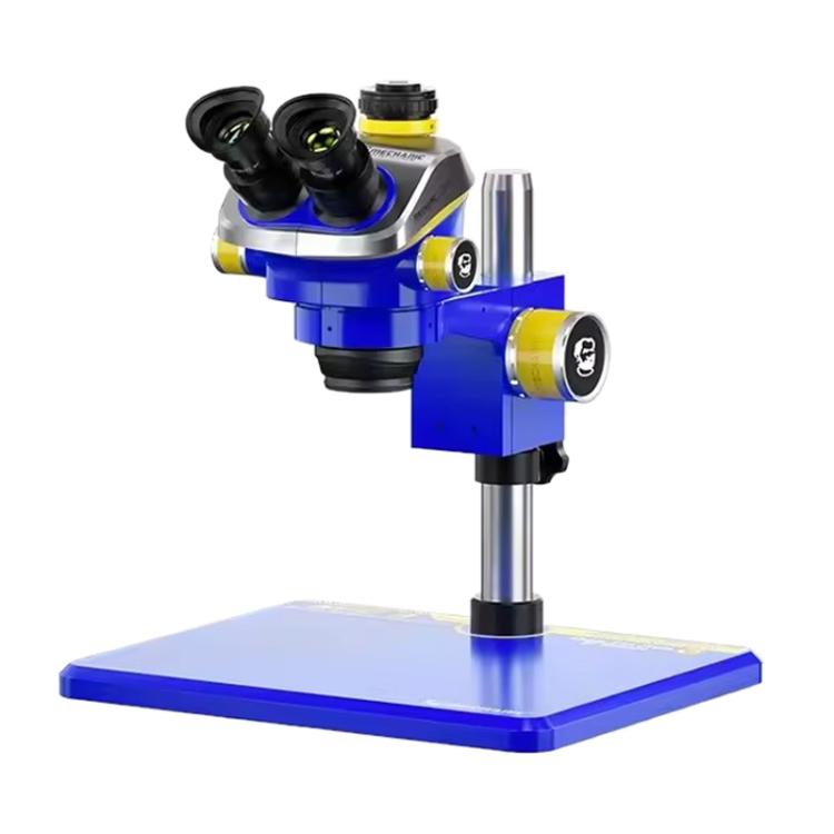 Microscopio stereo trinoculare 7X-50X con telecamera 4K