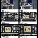 Microscopio stereo trinoculare 7X-50X con telecamera 4K