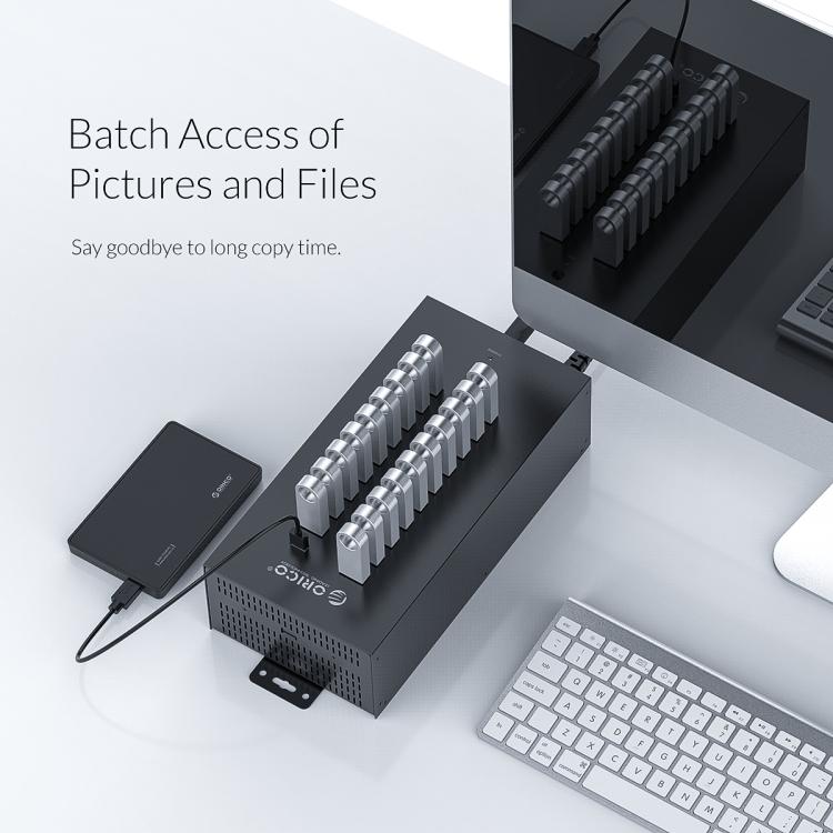 Hub USB 2.0 ORICO IH20P a 20 porte con alimentatore 150W