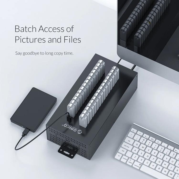 Hub USB 2.0 ORICO IH30P con 30 porte e alimentatore 300W