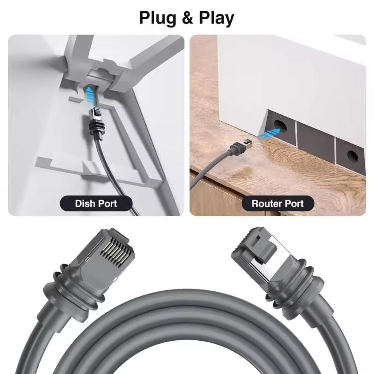 Cavo Ethernet CAT6 1000Mbps per Starlink Gen3 1-60m