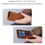 Custodia in pelle con design scorrevole per fotocamera Samsung Galaxy S25 Edge