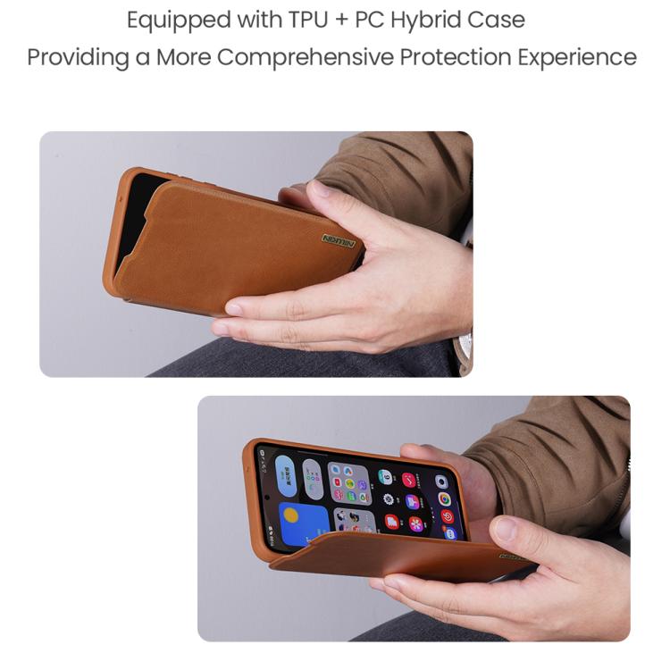 Custodia in pelle con design scorrevole per fotocamera Samsung Galaxy S25 Edge