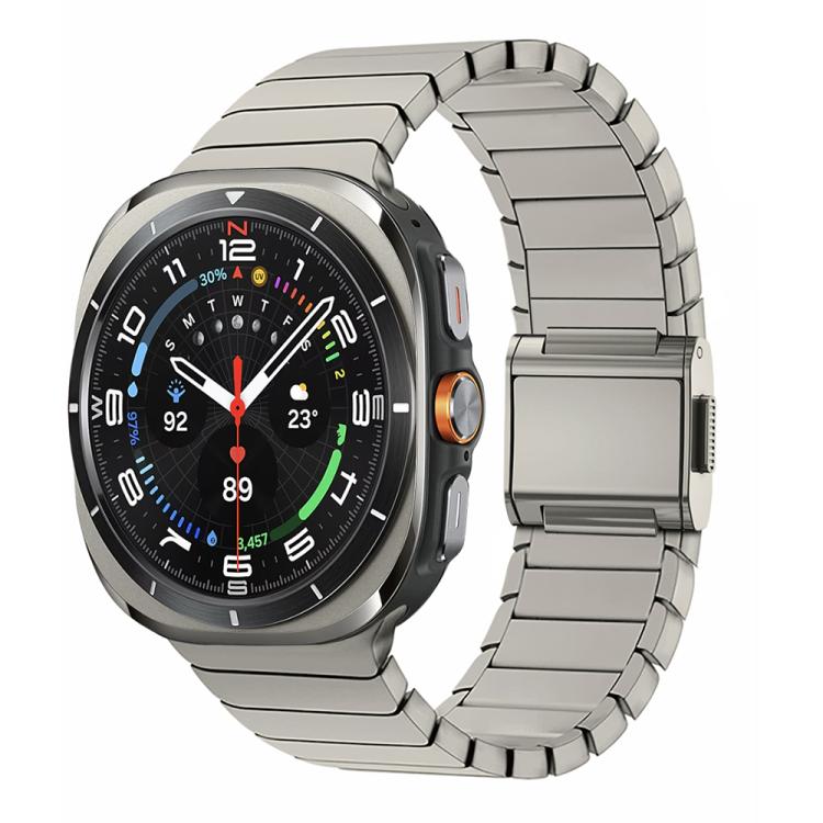 Cinturino per orologio in acciaio inossidabile con fibbia Norman Bamboo, For Samsung Galaxy Watch Ultra 47mm / Ultra 2025
